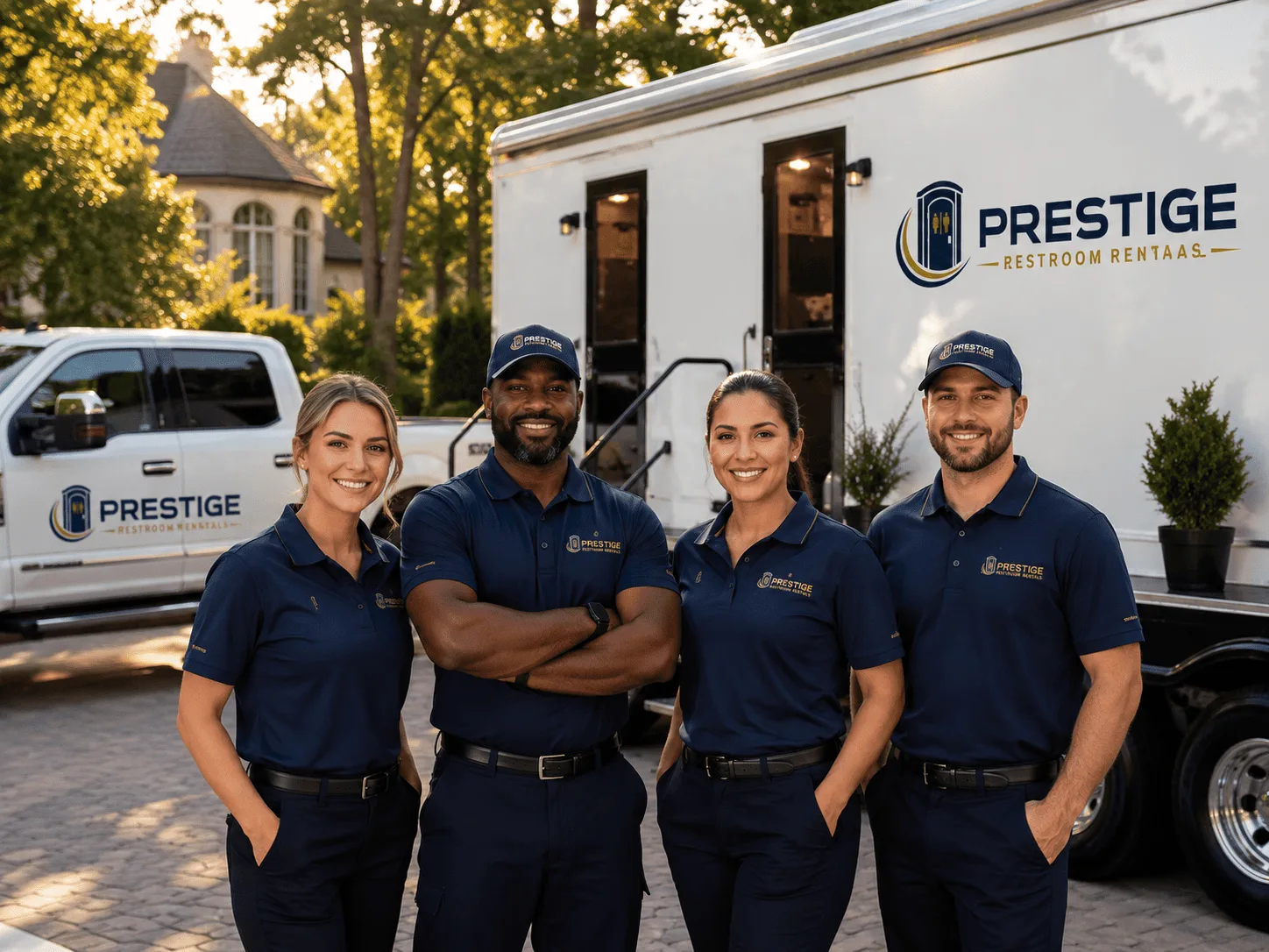 Trusted Luxury Portable Restrooms company in New Baden, IL